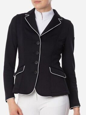 NWT Equiline Cleo Show Coat Black - Size 46